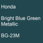 Preview: Honda, Bright Blue Green Metallic, BG-23M.